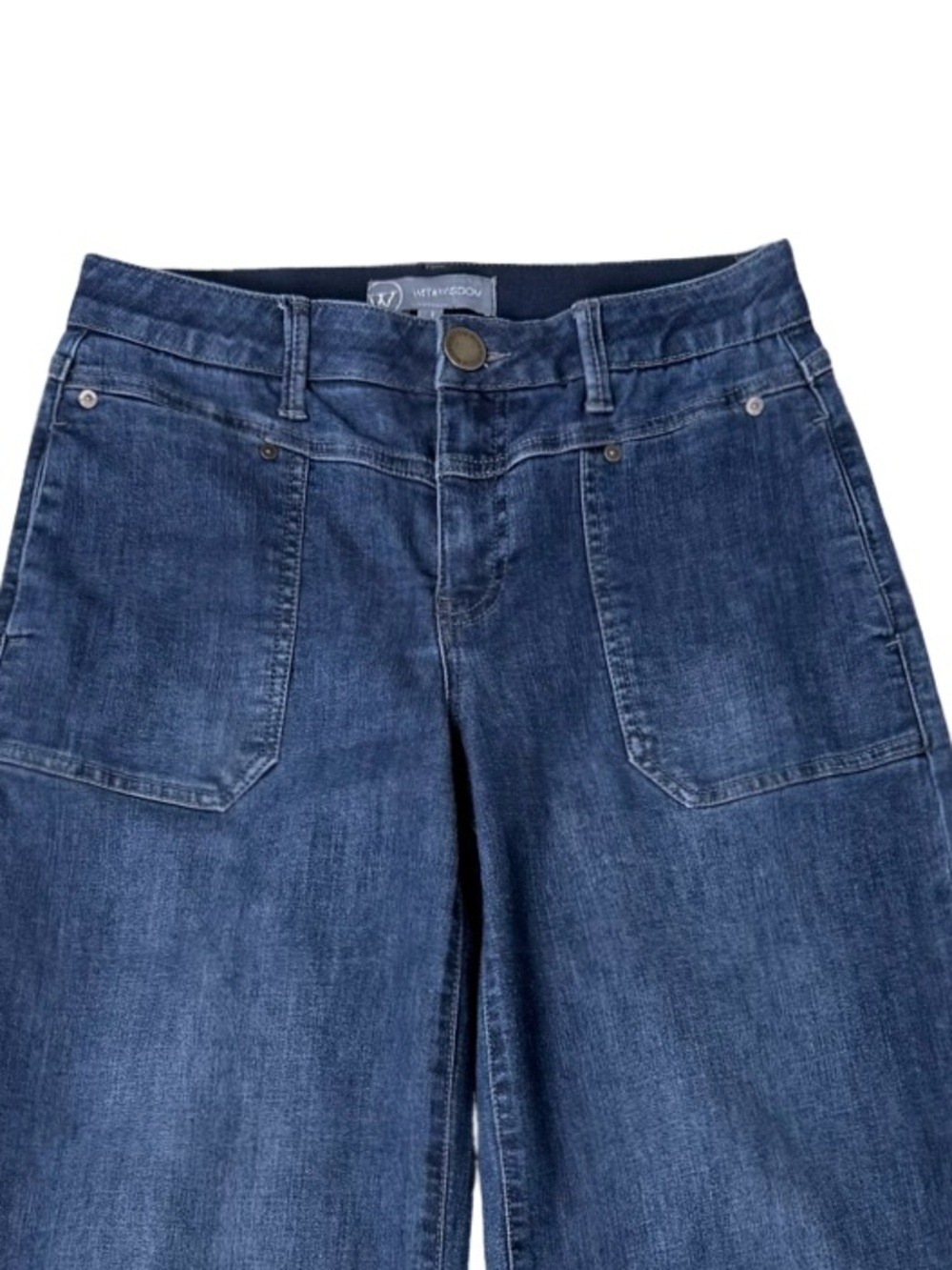 Wit & Wisdom Ab Solution Women Jeans High Rise Wide
Leg Stretch Color Indigo 4 - Picture 2 of 9